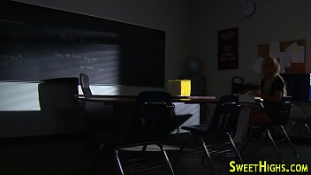 Uniformed teenager cum drenched and fucked in classroom in hd